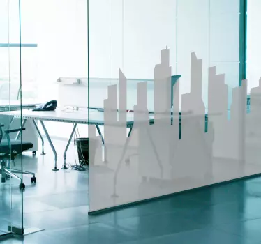 Skyline til kontorer wallsticker - TenStickers