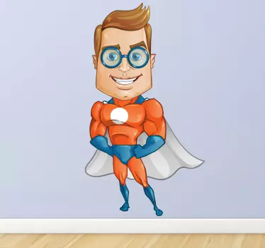 Smart superhelt med et klistermærke - TenStickers