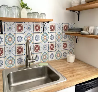 Smuk cement stil flise overførsel - TenStickers