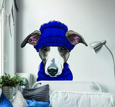 Søde og realistiske hunde vægmaleri - TenStickers