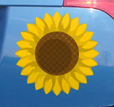 Klistermærke til bil med solsikke - TenStickers