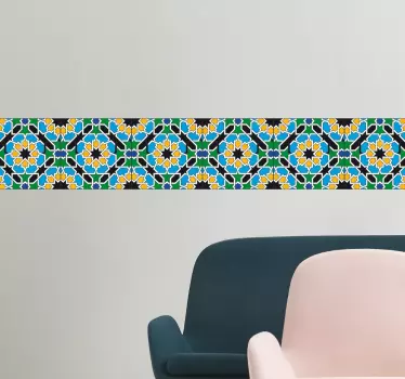 Solsikke mosaik flise sticker - TenStickers
