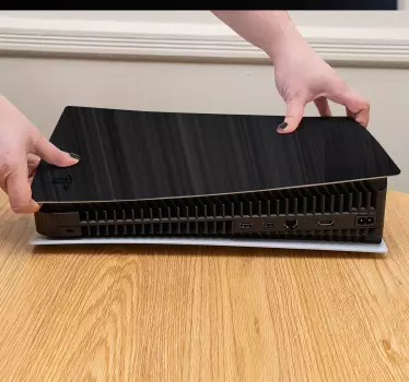 Sort tapet med bevægelseslinjer playstation 5 klistermærker - TenStickers