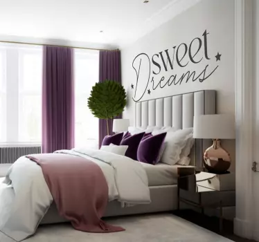 Sov godt Wallsticker citat - TenStickers