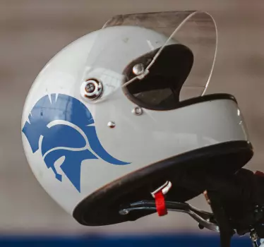 Spartan sticker til motorcykelhjelm - TenStickers