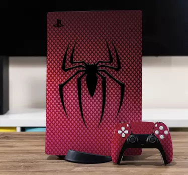 Spiderman bryst logo ps5 cover - TenStickers