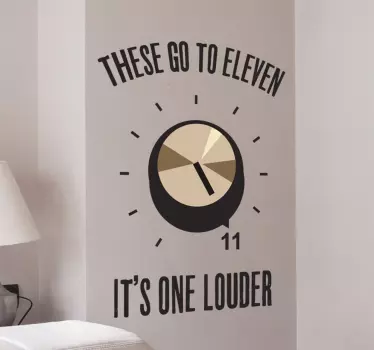 Spinal tap elleve vægklistermærke - TenStickers