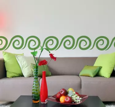 Spiral mønster klistermærke - TenStickers