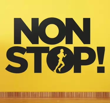 Sports Klistermærke, Non Stop - TenStickers