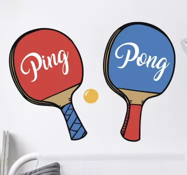 Sports klistermærker, bordtennis - TenStickers