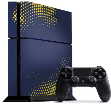 Stilfuld halvtone ps4 klistermærke - TenStickers
