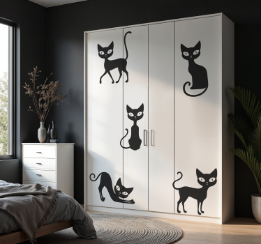 Stilfulde katte folie til møbler - TenStickers
