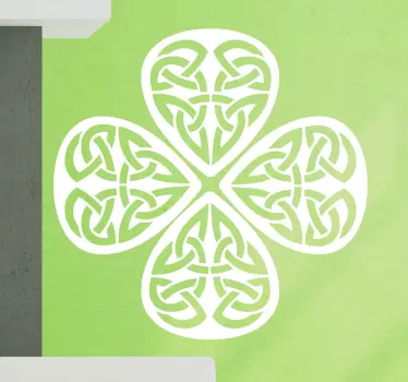 Symbolisk dekorativt klistermærke, celtic kløver - TenStickers