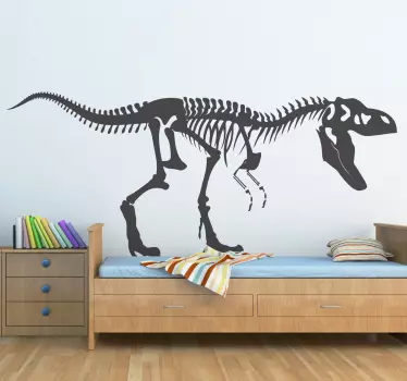 T-rex skelet klistermærke - TenStickers