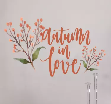 Tekst efterårs wallsticker - TenStickers