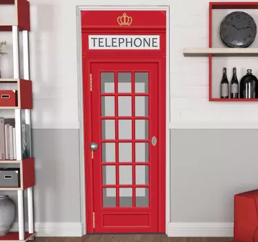 Telefonboks glasdørklistermærke - TenStickers