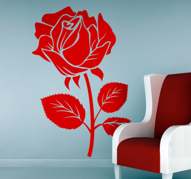 Temmelig fed rose mærkat - TenStickers
