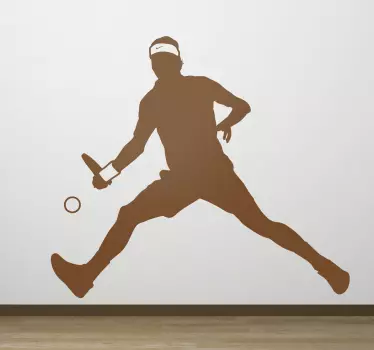 Tennisspiller, silhuet, vægklistermærke - TenStickers