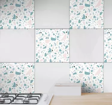 Terrazzo fliser mønster fliser overførsel - TenStickers