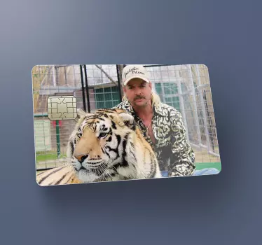Tiger konge tre kreditkort klistermærke - TenStickers