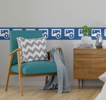 Tilpasses billedkant klistermærke - TenStickers