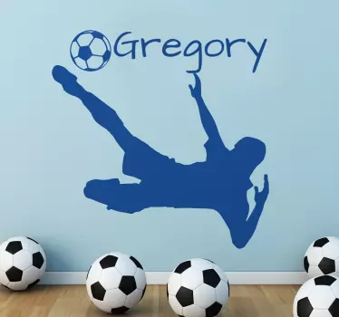 Tilpasses fodboldspiller dekorativ vinyl - TenStickers