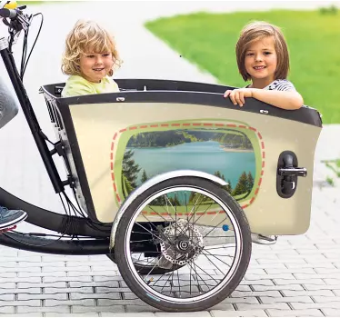 Tilpasset foto klistermærke til ladcykel - TenStickers