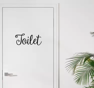 Toilet dør klistermærke - TenStickers
