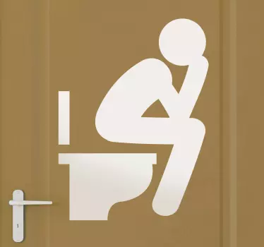 Toilet ikon klistermærke - TenStickers