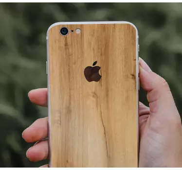 Træ tekstur iphone klistermærker - TenStickers