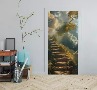 Stairway to heavens doors dør sticker - TenStickers