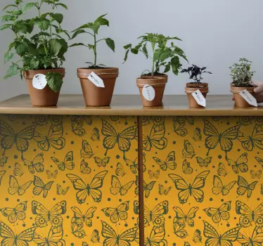 Trendy sommerfugle mærkater til møbler - TenStickers