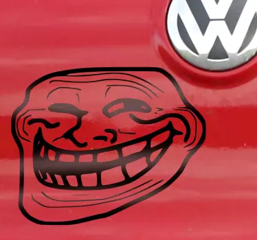 Trold ansigt dekorativ klistermærke - TenStickers