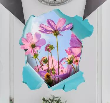 Trompe l'oeil landskaber visuelle effekter væg klistermærke - TenStickers