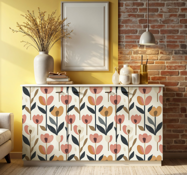 Tulipaner folie til møbler - TenStickers