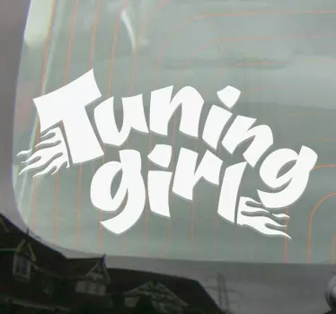 Tuning pige sticker til bil - TenStickers