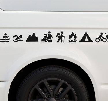 Udendørs eventyrkollektion klistermærke til bil - TenStickers