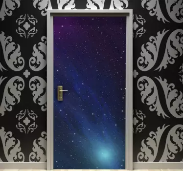 Universet glasdørklistermærke - TenStickers