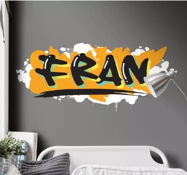 Urban stil farverig graffiti brugerdefineret klistermærke - TenStickers
