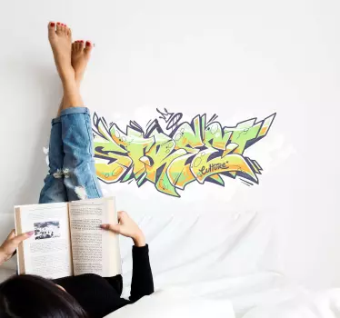 Væg klistermærke graffiti street life klistermærke bundt - TenStickers