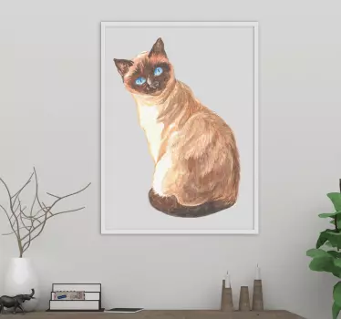 Mærkat med realistisk kat - TenStickers