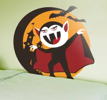 Vampyr halloween vægklistermærke - TenStickers
