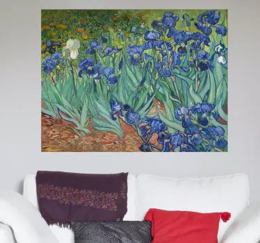 Van gogh blomster væg kunst klistermærke - TenStickers