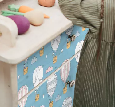 Varmluftsballonskilt til møbler - TenStickers