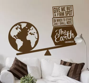 Verden vægt wallsticker - TenStickers