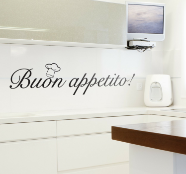 Vinilo decorativo buon appetito wallsticker dyr - TenStickers