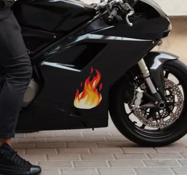 Visuel effekt ild Klistermærker til motorcykel - TenStickers