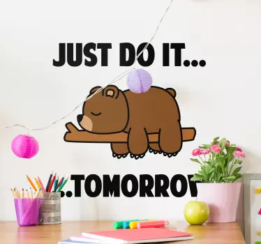 Wallsticker dyr gør det i morgen - TenStickers