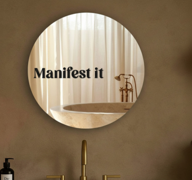 Wallsticker dyr moderne "manifestér det" citat - TenStickers