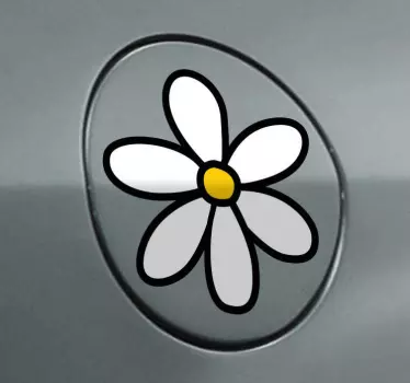 Klistermærke til bil blomst marguerit - TenStickers
